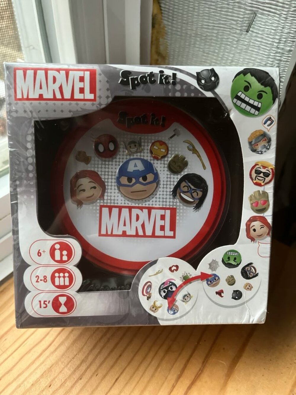 Spot It! Marvel Emojis Card Game | Family Party Game Ages 6+ | New